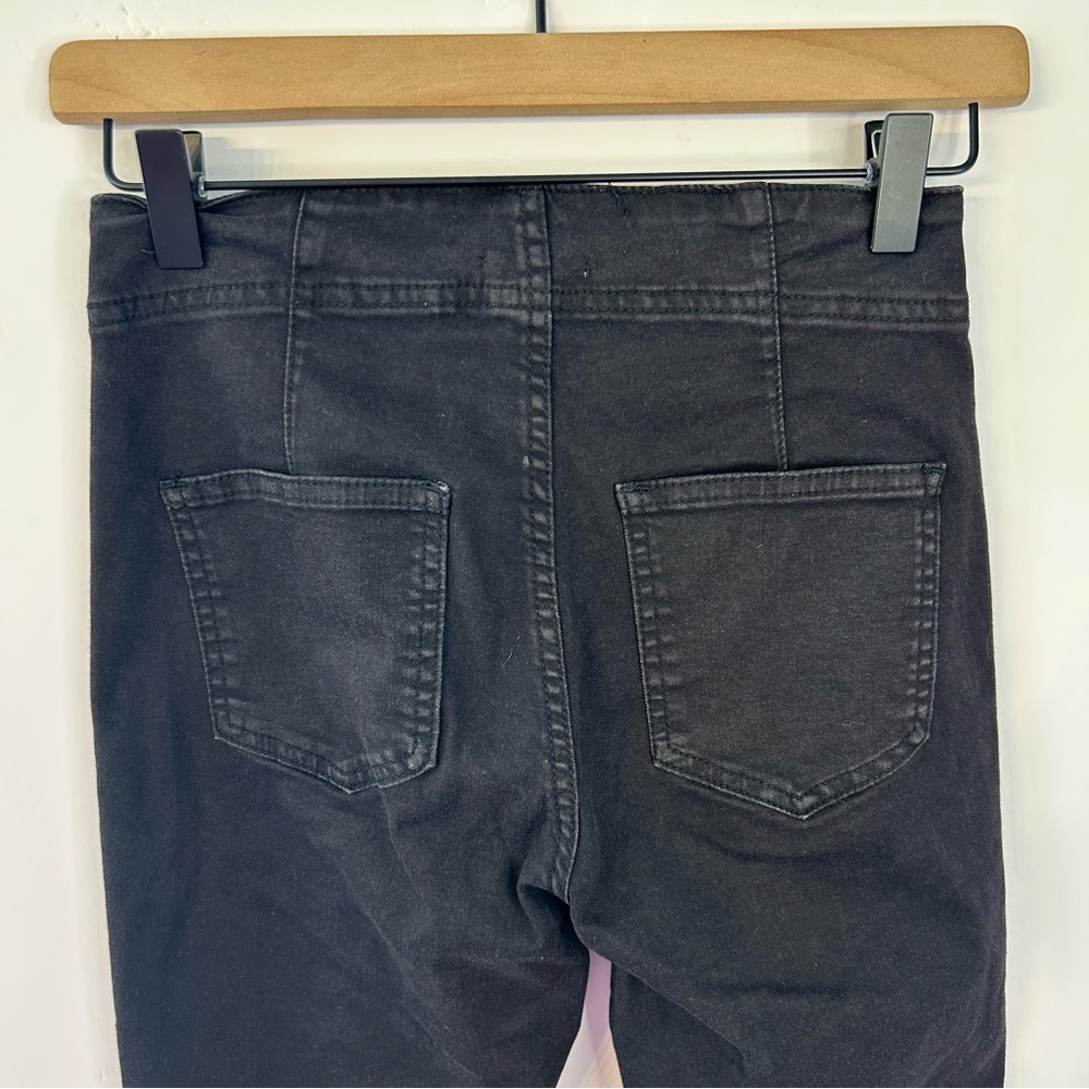 Pistola Women’s Lynn Washed Black Lace-Up High Rise Skinny Jeans, Size 25. - Picture 9 of 12